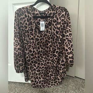 Torrid Animal Print Blouse